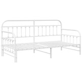 vidaXL Daybed Frame Wit Staal 90x200 cm - 35% Korting!