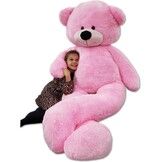 XXL Roze Knuffelbeer 220cm - Topkwaliteit Pluche, Europees Fabricaat