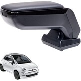Middenarmsteun Zwart Vegan Leer FIAT 500 (2016-2024) met Korting