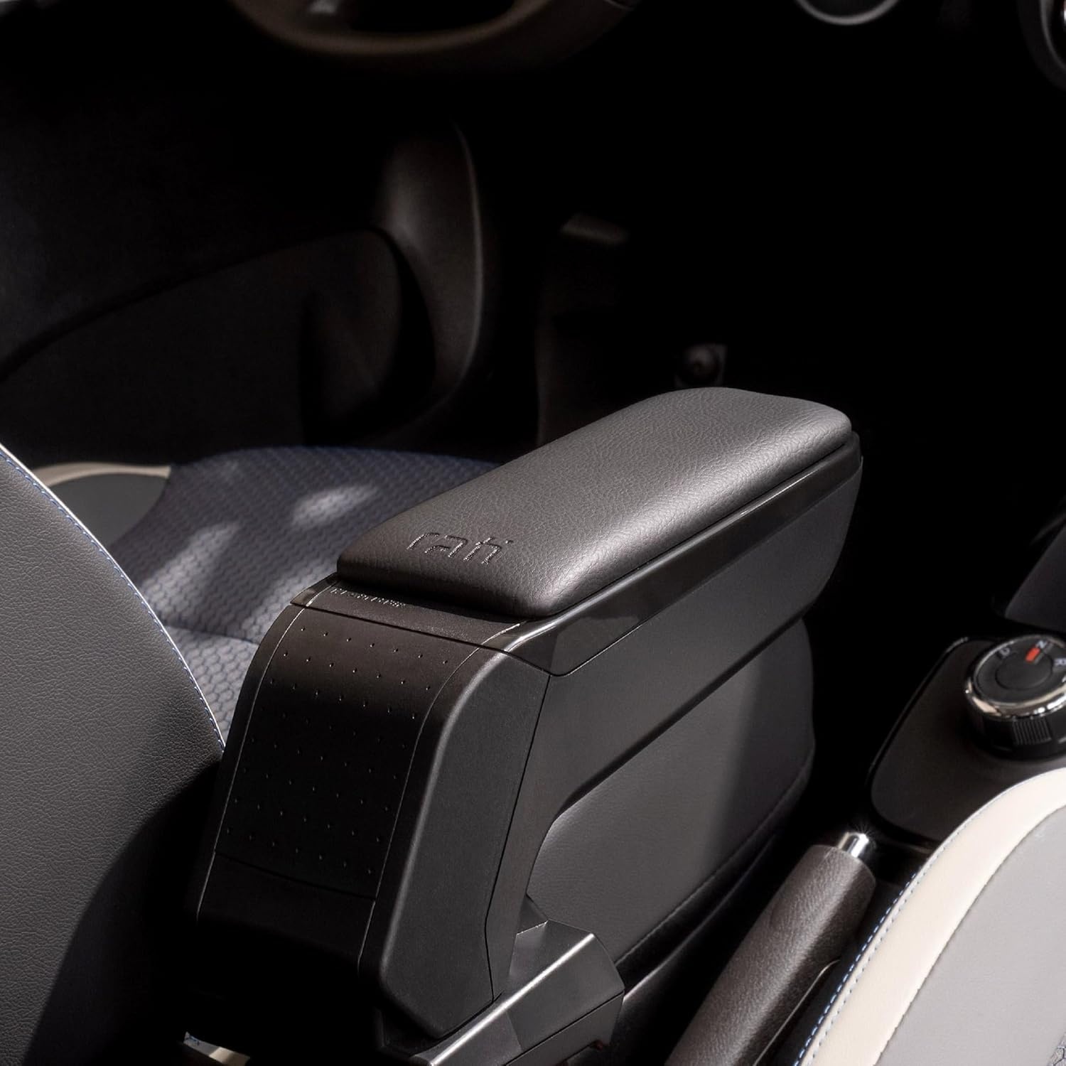 Middenarmsteun Zwart Vegan Leer FIAT 500 (2016-2024) met Korting
