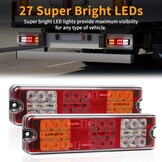 2x LED Achterlichten Trailer 12V/24V - E4 Goedgekeurd met 54% Korting!