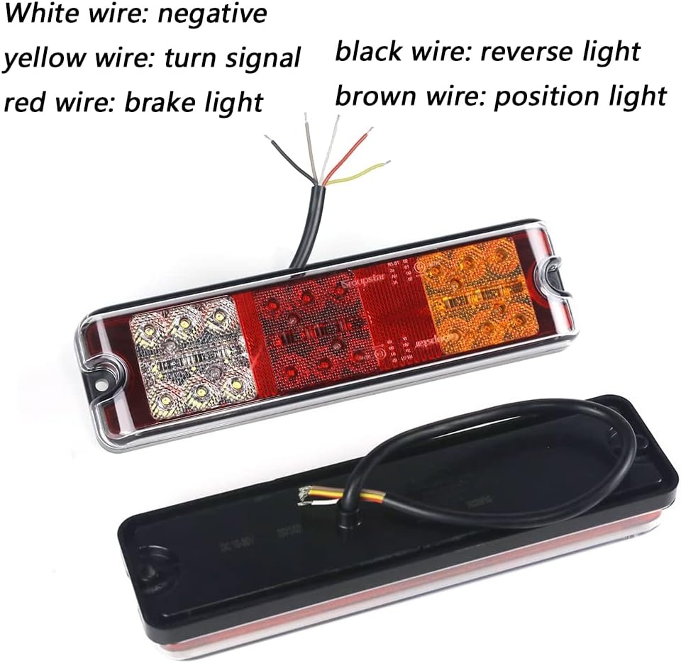 2x LED Achterlichten Trailer 12V/24V - E4 Goedgekeurd met 54% Korting!