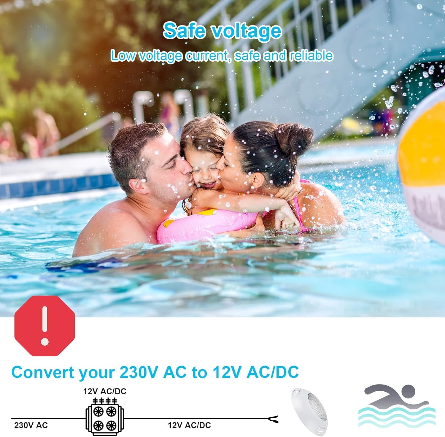 RGBW Zwembadverlichting 40W LED PAR 56 - Waterdicht & Met Afstandsbediening