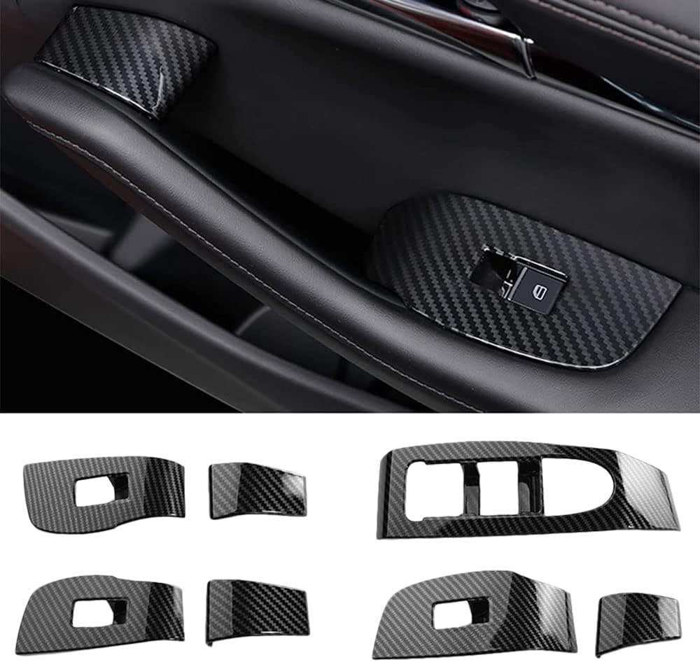 Raamschakelaar Cover voor Mazda 3 & CX-30 (2020-2023) - Carbon Look - LHD