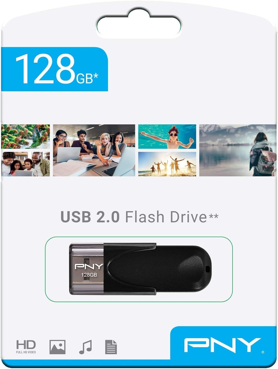 128GB USB 2.0 Flashdrive - Zwart | 27% Korting