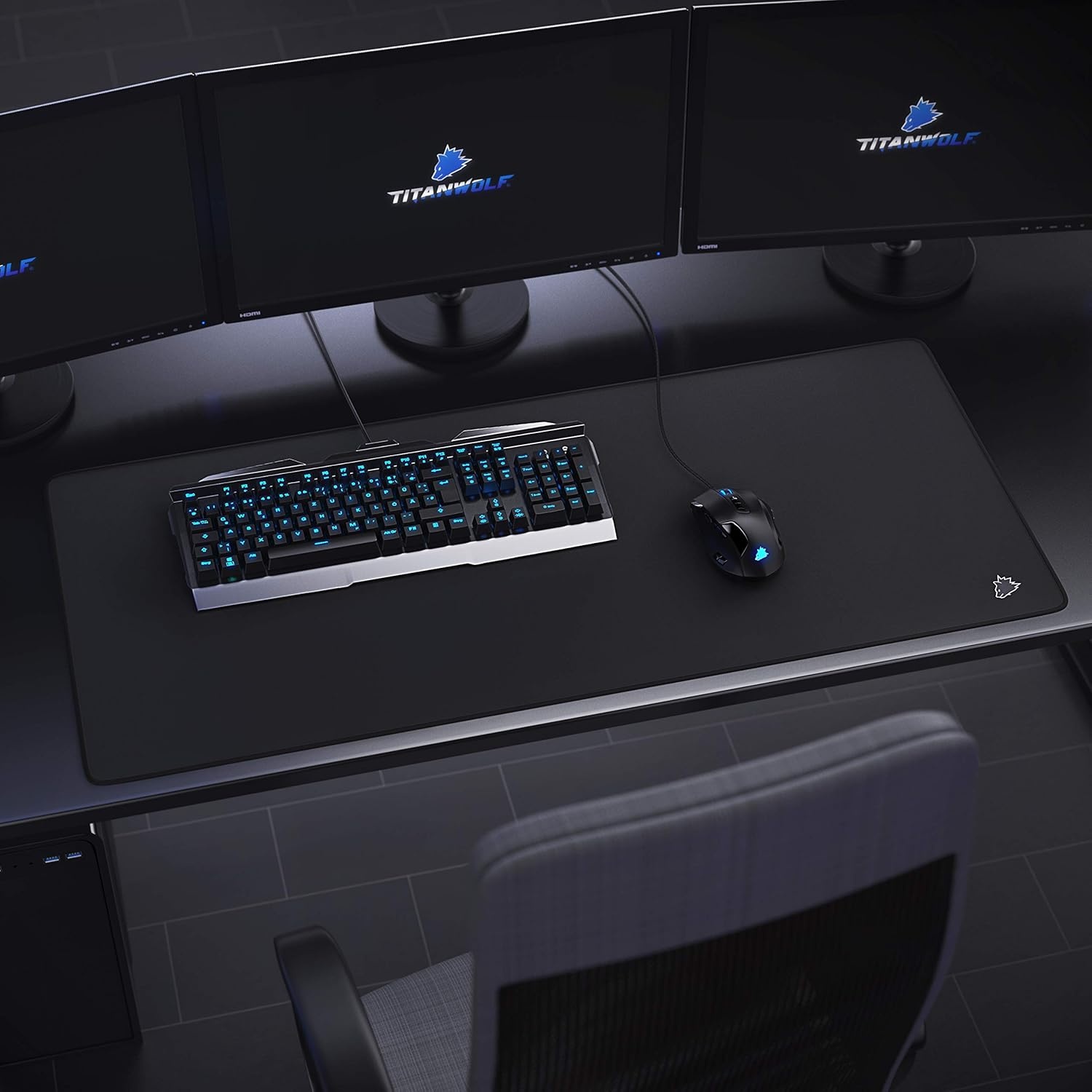 XXL Gaming Muismat 90x40cm Zwart - 30% Korting