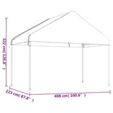 Wit Prieel met Dak - 35% Korting!
