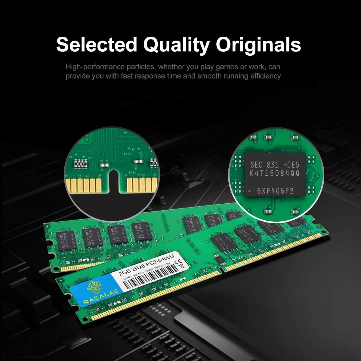 8GB DDR2 RAM Kit: 4x2GB 800MHz PC2-6400 - 57% Korting!