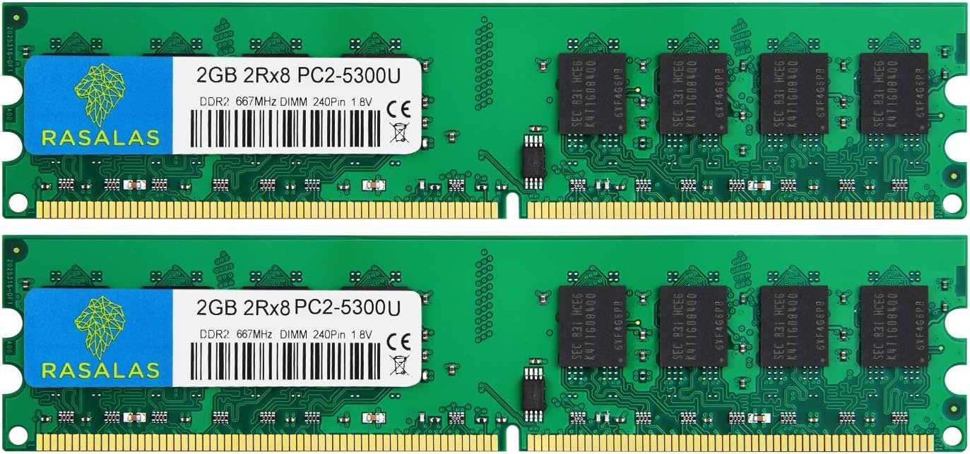 8GB DDR2 RAM Kit: 4x2GB 800MHz PC2-6400 - 57% Korting!
