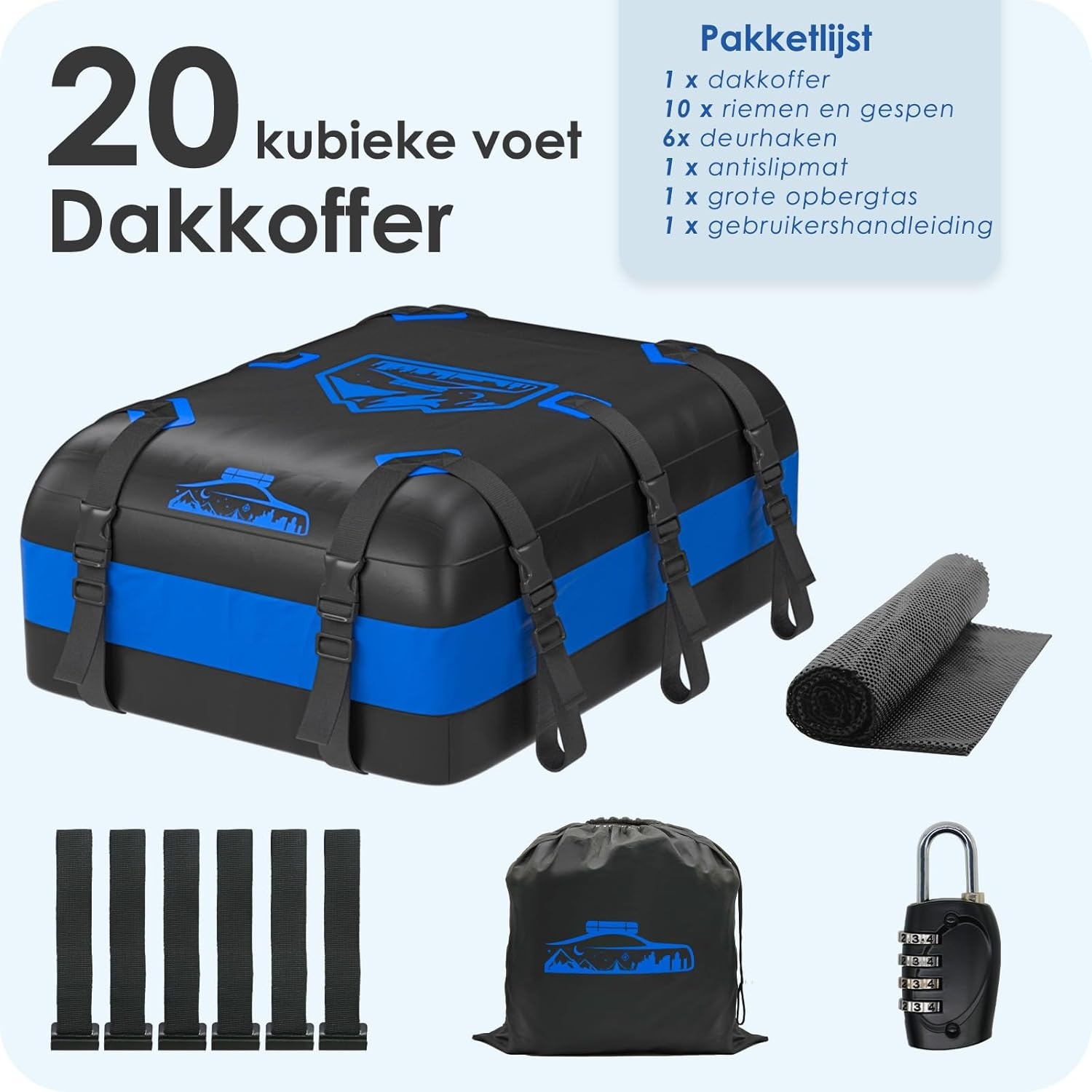 Waterdichte Daktas Auto 566L - 34% Korting