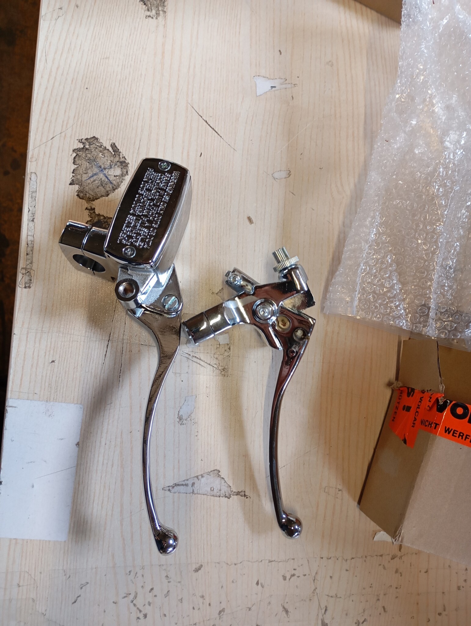 Chroom Koppelingshendel & Remhoofdcilinder Set - Honda Motoren (53% Korting)