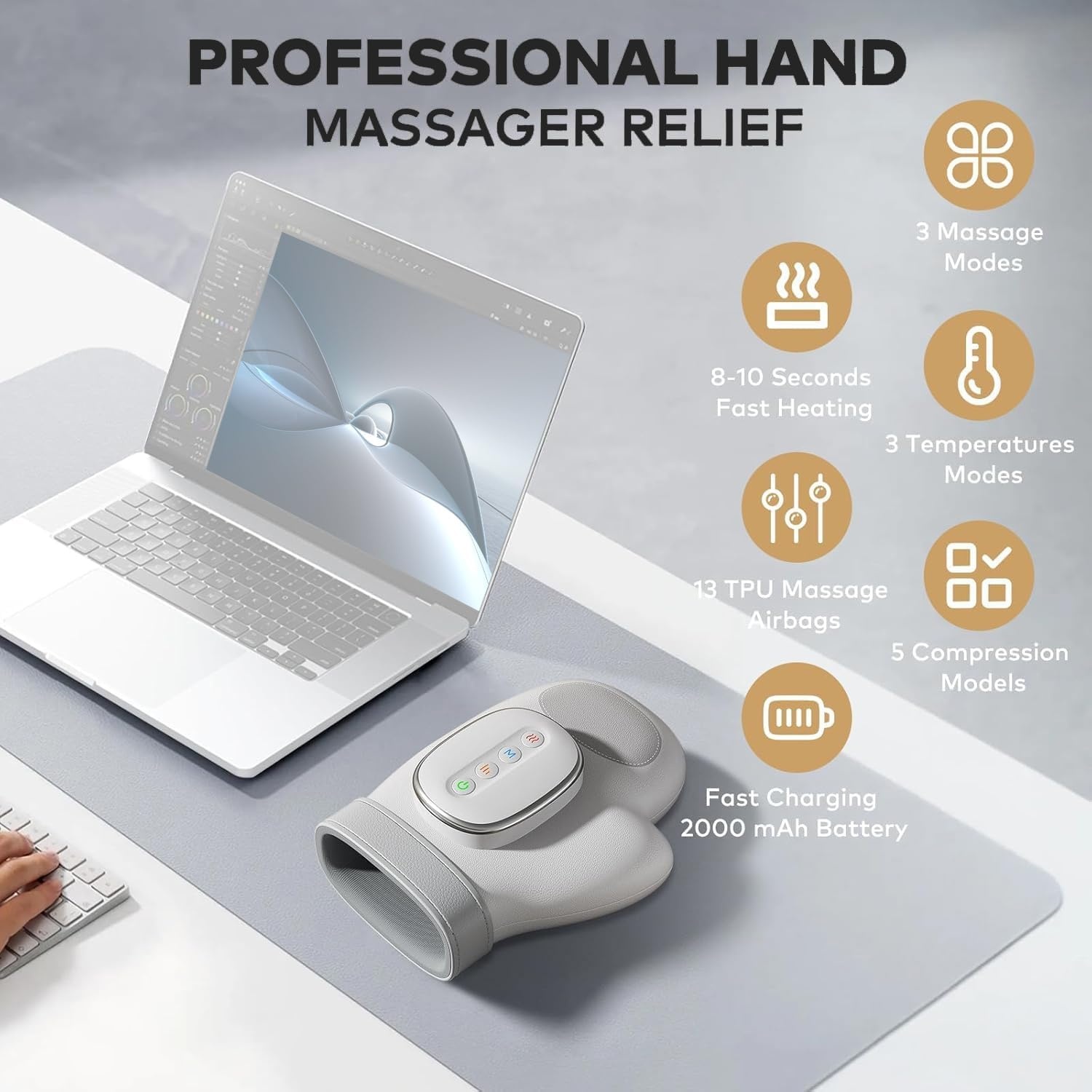 Elektrische Handmassager - Verlichting Artritis & Carpale Tunnel (34% Korting)