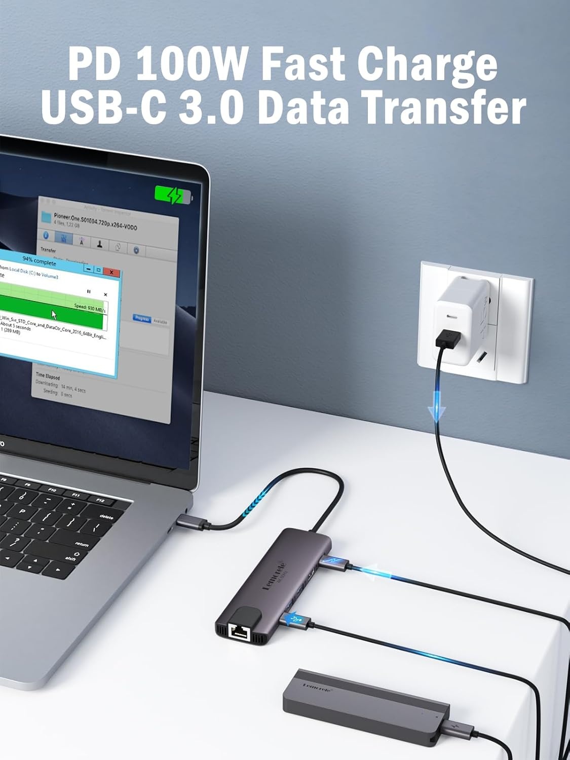 USB-C Hub 6-in-1 met 4K HDMI & 100W PD - 33% Korting
