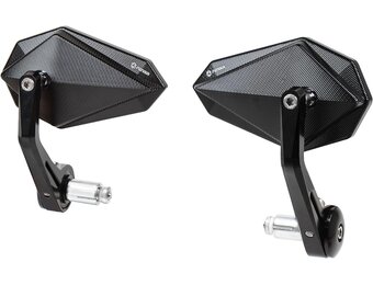 Motorfiets Stuurspiegel Zwart CNC Aluminium Ontspiegeld - 34% Korting!