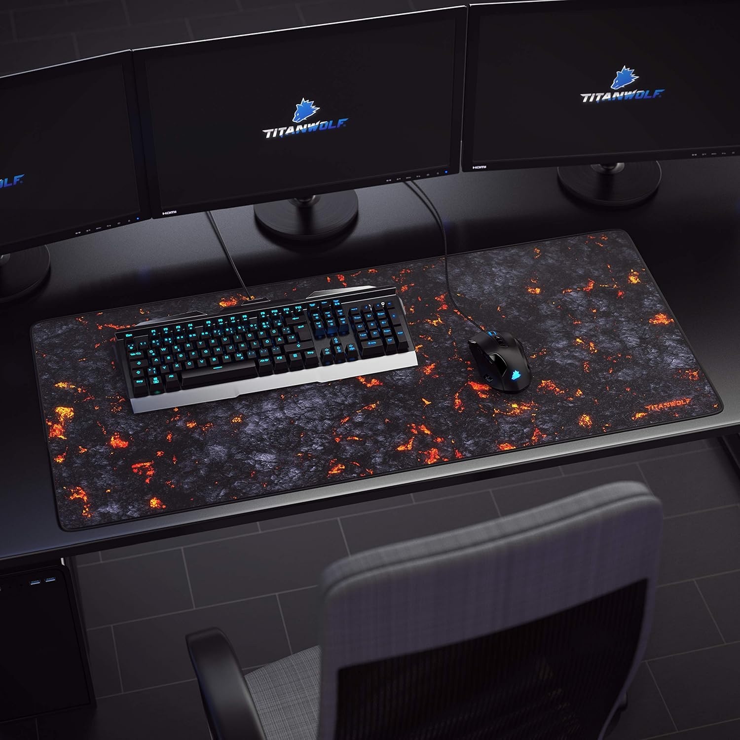 XXL Gaming Muismat 900x400mm | Lava | 31% Korting