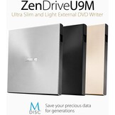 Ultraslanke DVD-brander met M-DISC, USB-C/A, Win/Mac, Zilver (34% korting)