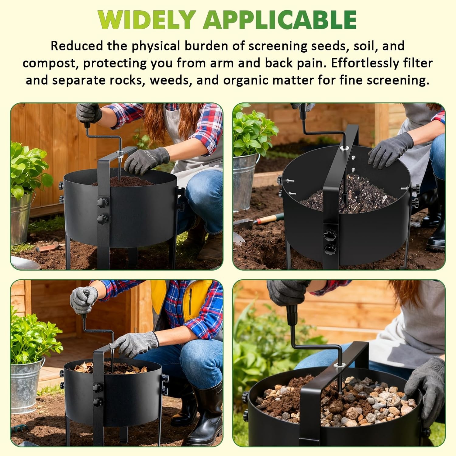 Tuinzeef RVS met Handslinger - 29% Korting