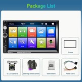 2 DIN Autoradio 7" Touchscreen MP5 | Bluetooth | Achteruitrijcamera | 33% Korting