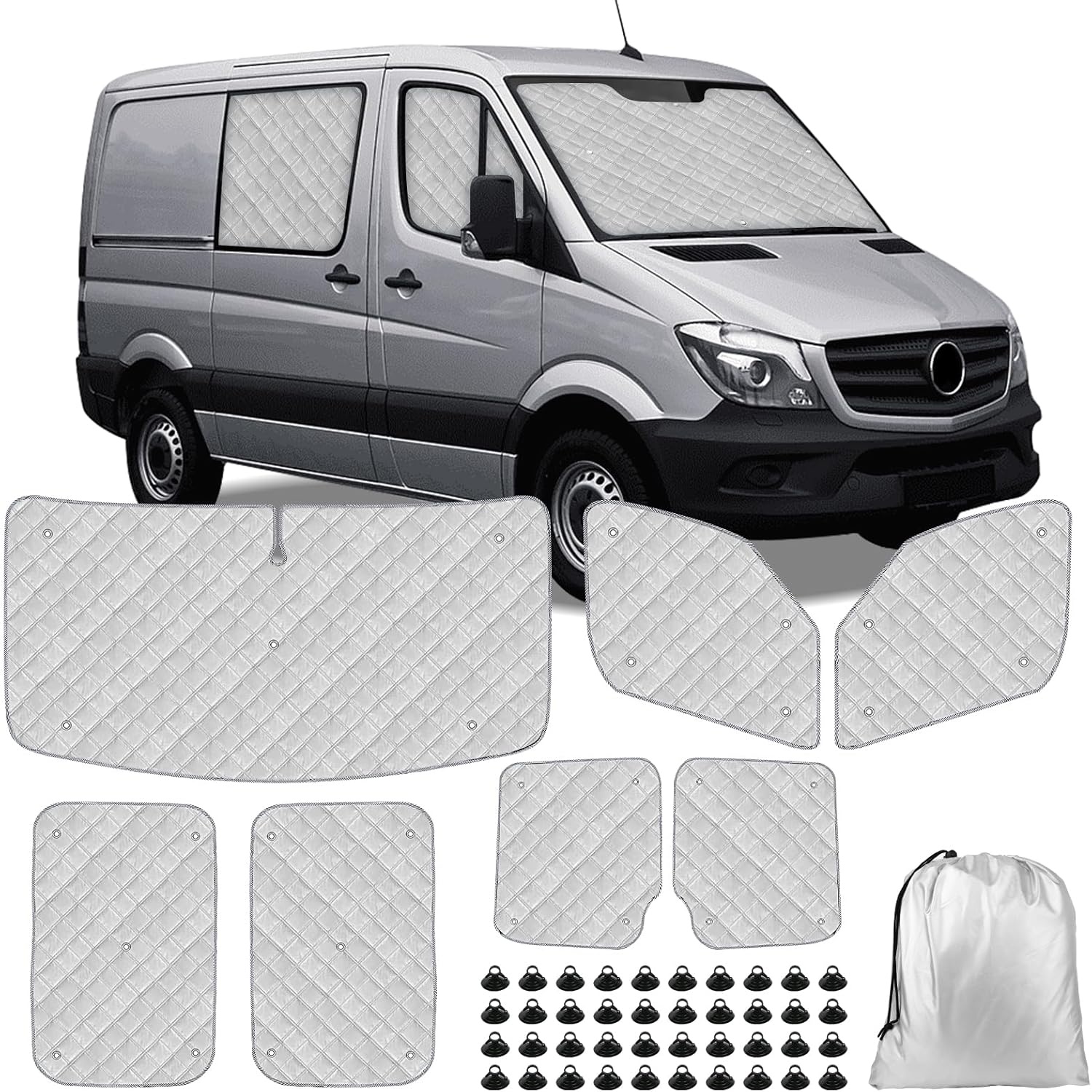 Zonnescherm set Mercedes Sprinter 2019-2024 | 3-delig | 34% Korting