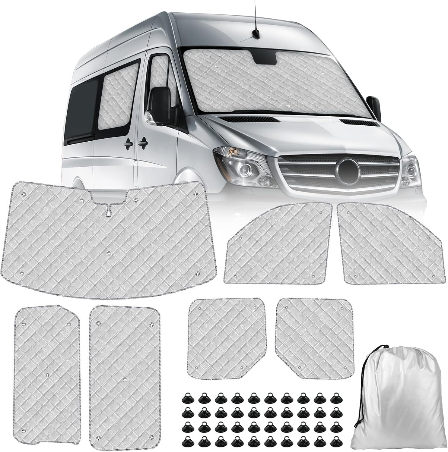 Zonnescherm set Mercedes Sprinter 2019-2024 | 3-delig | 34% Korting