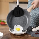 Bakpannen inductie met Anti-aanbaklaag 20cm 24cm 28cm, Omelet Pan Bakpanne Braadpannen Koekenpan, Gegoten Aluminium Granieten Pan, Aanpassen aan Gasfornuis en Inductiefornuis.