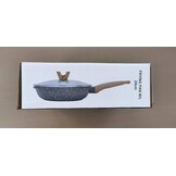 Bakpannen inductie met Anti-aanbaklaag 20cm 24cm 28cm, Omelet Pan Bakpanne Braadpannen Koekenpan, Gegoten Aluminium Granieten Pan, Aanpassen aan Gasfornuis en Inductiefornuis.