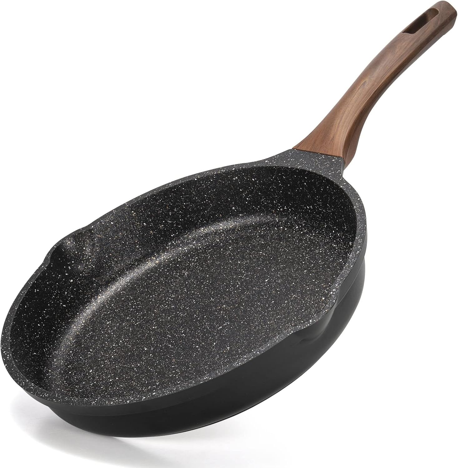 Bakpannen inductie met Anti-aanbaklaag 20cm 24cm 28cm, Omelet Pan Bakpanne Braadpannen Koekenpan, Gegoten Aluminium Granieten Pan, Aanpassen aan Gasfornuis en Inductiefornuis.