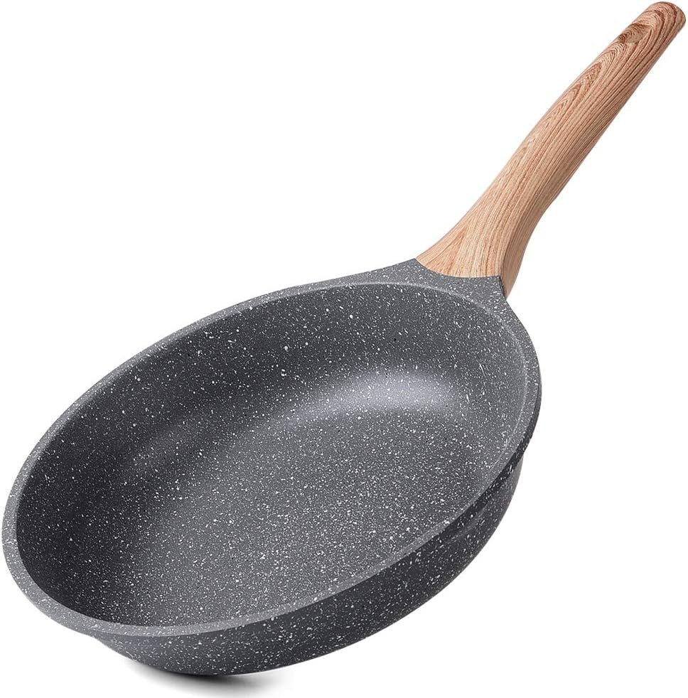 Bakpannen inductie met Anti-aanbaklaag 20cm 24cm 28cm, Omelet Pan Bakpanne Braadpannen Koekenpan, Gegoten Aluminium Granieten Pan, Aanpassen aan Gasfornuis en Inductiefornuis.