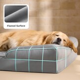 Orthopedisch Hondenbed Groot (122x89cm) - Grijs | 29% Korting