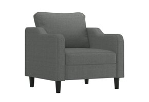 vidaXL Fauteuil Donkergrijs - 47% Korting!
