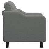 vidaXL Fauteuil 60 cm stof donkergrijs