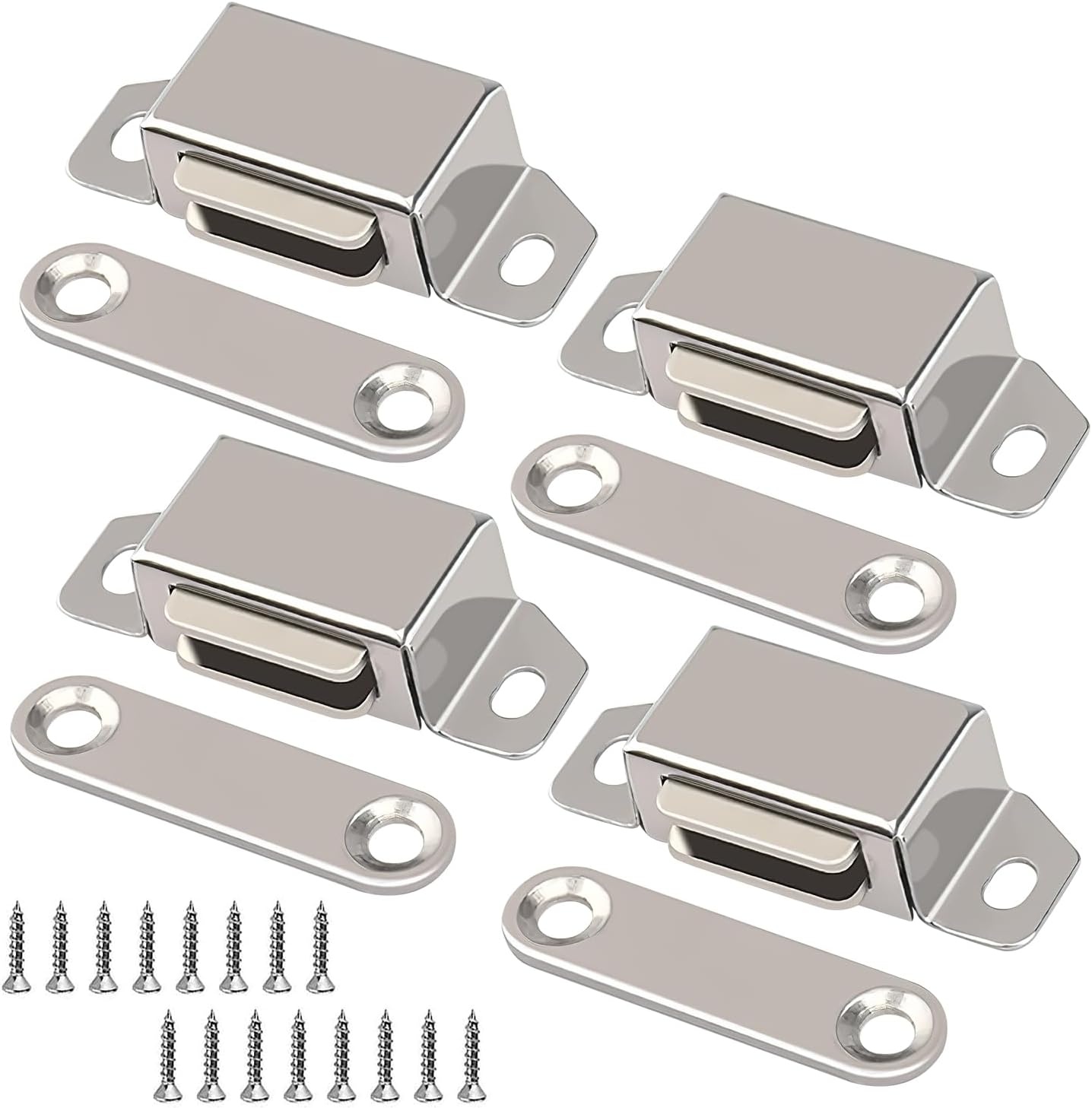 Magneetsluitingen met nagels, magneten voor kastdeuren, magneetvergrendeling kast, magneet kastdeuren, magneet deursluiter, magneet voor kastdeuren, sterke kastmagneten, deurmagneet, balkondeur