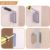 Magneetsluitingen met nagels, magneten voor kastdeuren, magneetvergrendeling kast, magneet kastdeuren, magneet deursluiter, magneet voor kastdeuren, sterke kastmagneten, deurmagneet, balkondeur