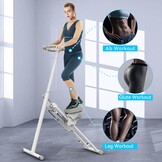 Trap Stepper voor Home Gym Oefening, Trap Master Opvouwbaar, Verticale Klimmer Machine voor Full-Body Training, 300 lbs Laadvermogen (horizontale balk)