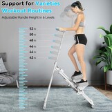 Trap Stepper voor Home Gym Oefening, Trap Master Opvouwbaar, Verticale Klimmer Machine voor Full-Body Training, 300 lbs Laadvermogen (horizontale balk)