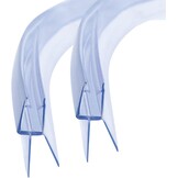 KOOBON A168 2 stuks vervangende afdichting voor douchedeur, glasdikte 5 mm/6 mm, rechts, waterdeflector, spatbescherming