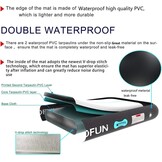 ALIFUN Opblaasbare Gymnastiekmat Air Tumbling Track 2m - 6m, 10/20cm dik, met Elektrische Luchtpomp - Zwart/Blauw