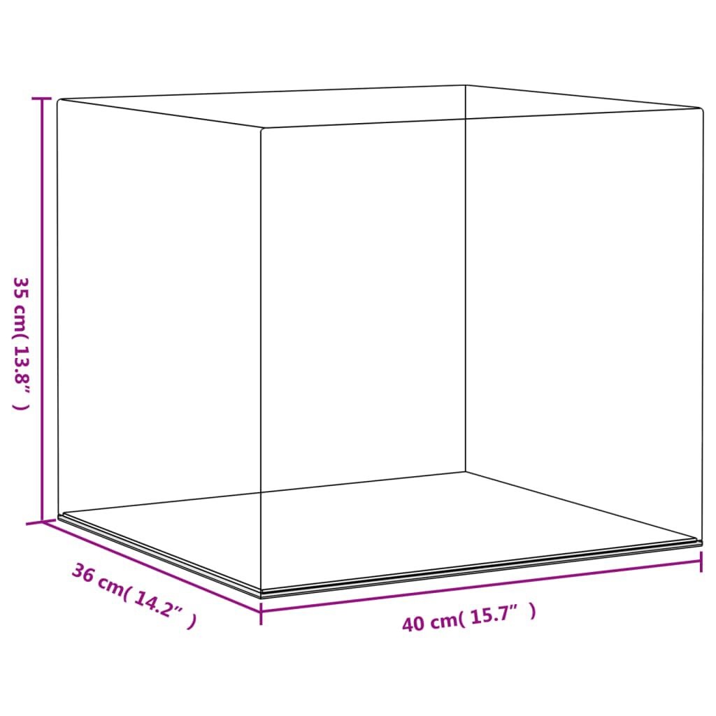 Transparante Vitrine 40x36x35 cm Acryl - 63% Korting!