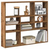 vidaXL Wandschap 90x16x78 cm bewerkt hout oud houtkleurig