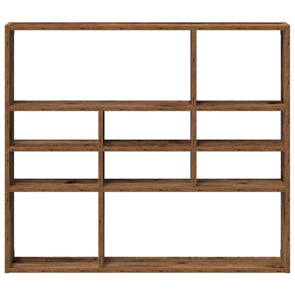 vidaXL Wandschap 90x16x78 cm bewerkt hout oud houtkleurig