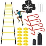 22-delige Snelheids- & Behendigheidstrainingsset met Parachute | 77% Korting