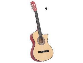 vidaXL Gitaar cutaway met 6 snaren western akoestisch 38" lindenhout
