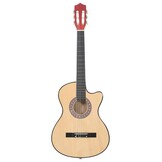 vidaXL Gitaar cutaway met 6 snaren western akoestisch 38" lindenhout
