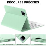 Toetsenbordhoes AZERTY Lichtgroen voor Xiaomi Pad 6/6 Pro 11" met Trackpad - 74% Korting!
