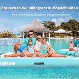 AWSUM Opblaasbaar Zwemplatform / Air Dock Groen 240x180x15cm