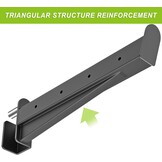 Kipika Veiligheidsspotterarmen voor 2" x 2" Power Racks met 5/8" of 1" gaten - Heavy Duty Barbell veiligheidsvangsten met rubberen pad - verstelbaar en eenvoudig te installeren - Set van 2