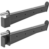 Kipika Veiligheidsspotterarmen voor 2" x 2" Power Racks met 5/8" of 1" gaten - Heavy Duty Barbell veiligheidsvangsten met rubberen pad - verstelbaar en eenvoudig te installeren - Set van 2