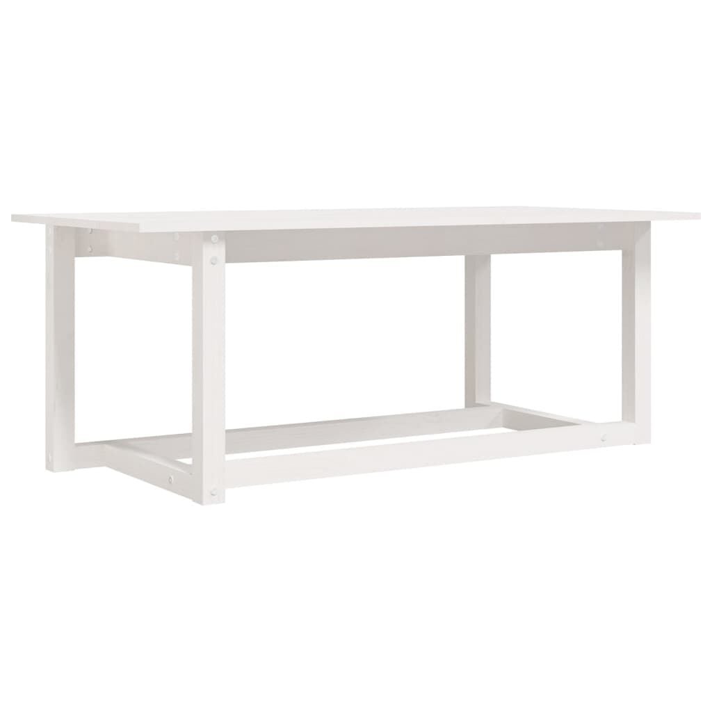 Salontafel Grenenhout Wit 110x55x45 cm - 72% Korting