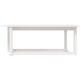 Salontafel Grenenhout Wit 110x55x45 cm - 72% Korting