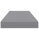 Zwevende Wandschappen Set van 4 - 60x23,5 cm MDF Grijs met 60% Korting!